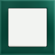 Matowy białe / zielone szkło