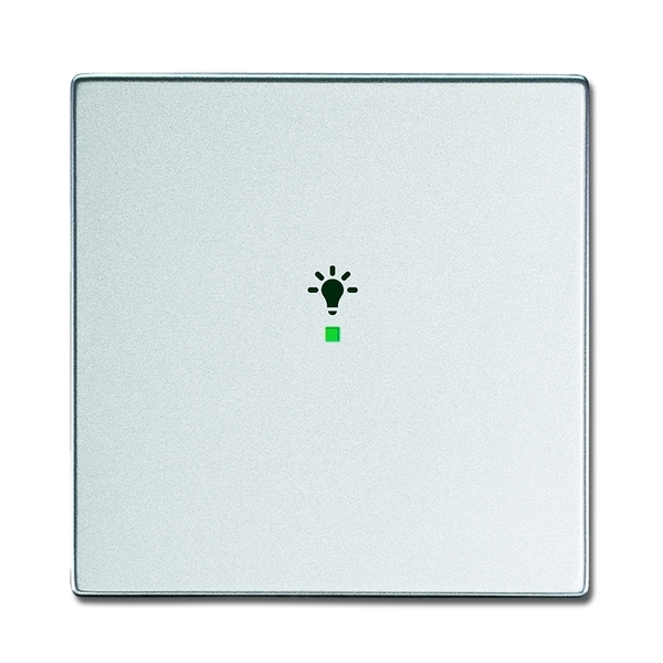 KLAWISZ ŚWIATŁO 1-KROTNY -FREE@HOME, Future® linear, aluminowo srebrny