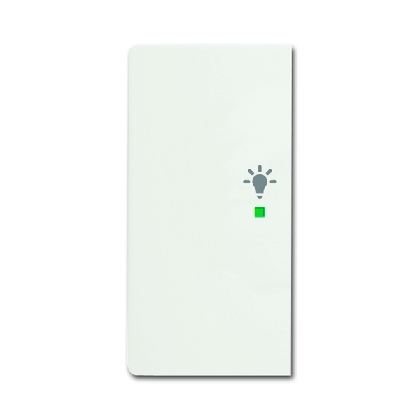 KLAWISZ 1/2- POŁOWA LEWA ŚWIATŁO, Future® linear, biały mat