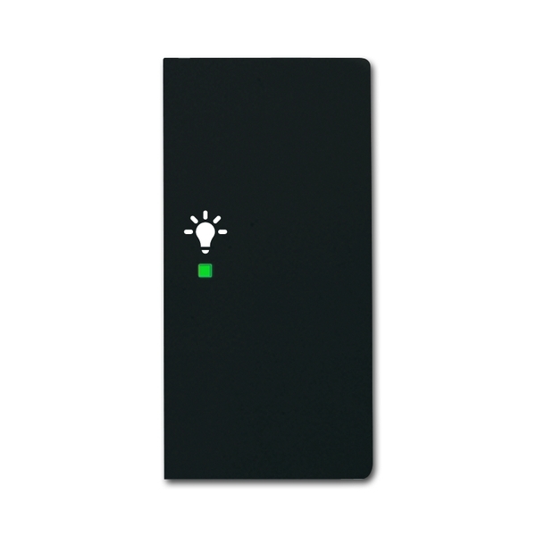 KLAWISZ 1/2- POŁOWA PRAWA ŚWIATŁO -FREE@HOME, Future® linear, czarny mat