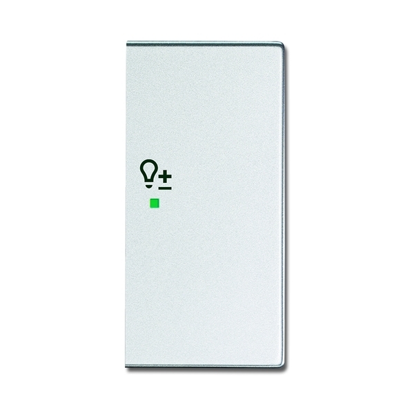 KLAWISZ 1/2- POŁOWA PRAWA ŚCIEM -FREE@HOME, Future® linear, aluminowo srebrny