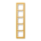 RAMKA 5-KROTNA, żółte szkło