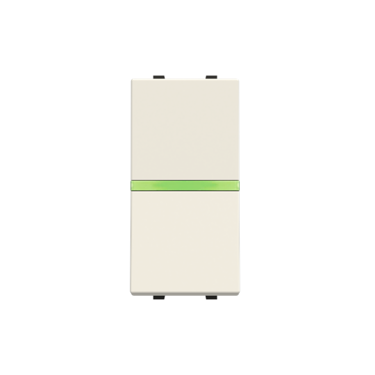 N2104.5 BL^PRZYCISK KONTRONLY 1-MODUŁOWY -ZENIT-BIAŁY, biały