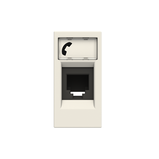 N2117.6 BL^GNIAZDO TELEF. 6-STYK. -ZENIT-BIAŁY, biały