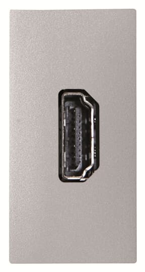 N2155.6 PL^Gniazdo HDMI-1M, srebrny