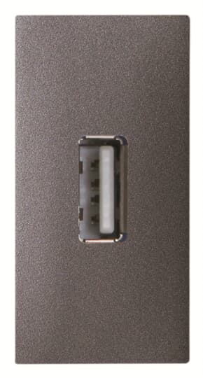 N2155.8 AN^Gniazdo USB-1M, antracyt