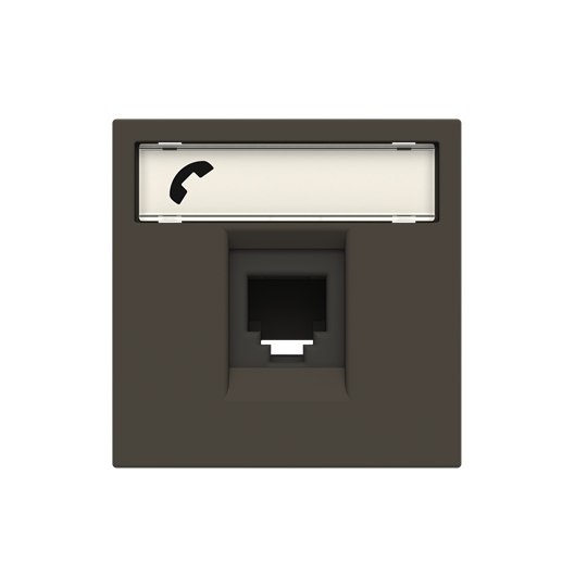 N2217.6 AN^GNIAZDO TELEFONICZNE Z 6 STYKAMI -ZENIT-ANTRACYT, antracyt