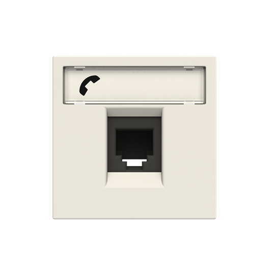 N2217.6 BL^GNIAZDO TELEFONICZNE Z 6 STYKAMI -ZENIT-BIAŁY, biały