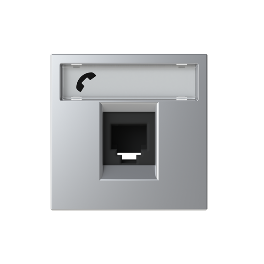 N2217.6 PL^GNIAZDO TELEFONICZNE Z 6 STYKAMI -ZENIT-SREBRNY, srebrny