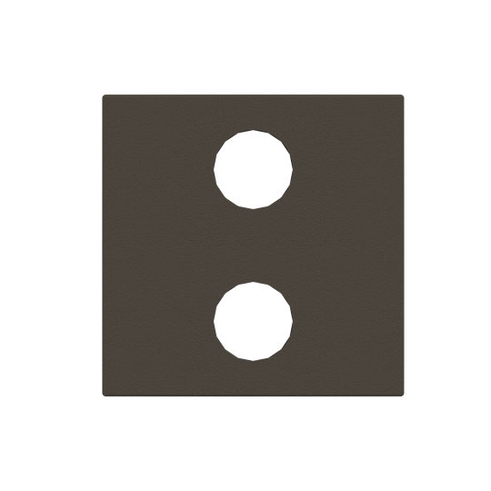 N2221.2 AN^POKRYWA PRZYCISKU 1/2 KNX -KNX-ANTRACYT, antracyt