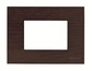 N2473 WG^Ramka 3 moduły, drewno wenge
