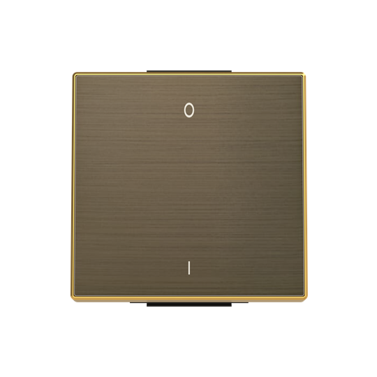 KLAWISZ Z SYMBOLEM ON/OFF,1-KROTNY, antyczne złoto