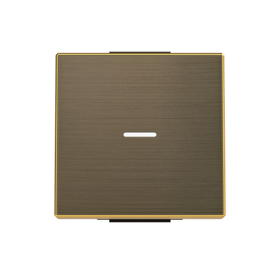 KLAWISZ Z OKIENKIEM,1-KROTNY, antyczne złoto