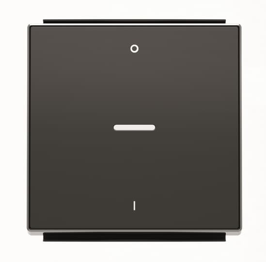 KLAWISZ Z OKIENKIEM I SYMBOLEM ON/OFF,1-, czarny mat