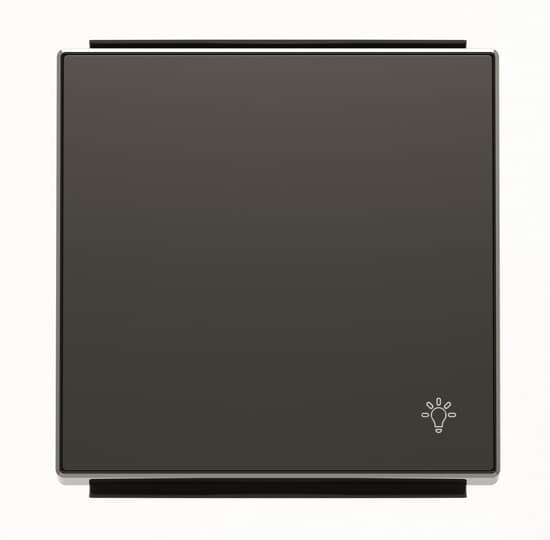 KLAWISZ Z SYMBOLEM ŚWIATŁO,1-KROTNY, czarny mat