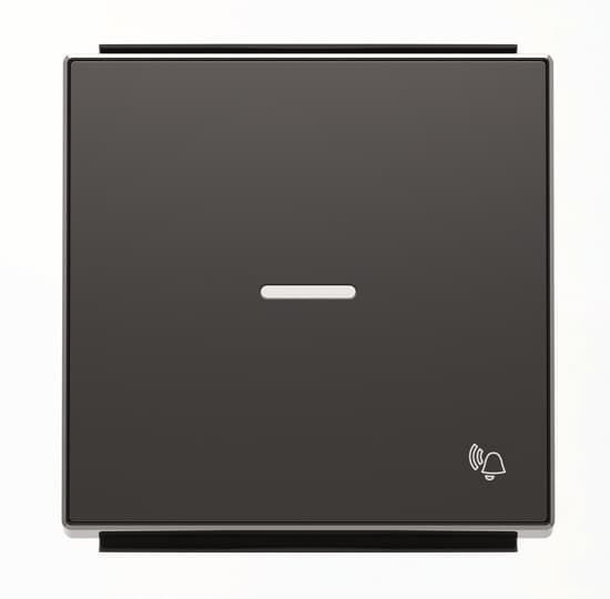 KLAWISZ Z OKIENKIEM I SYMBOLEM DZWONEK,1, czarny mat