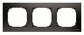 RAMKA 3-KROTNA, czarny mat