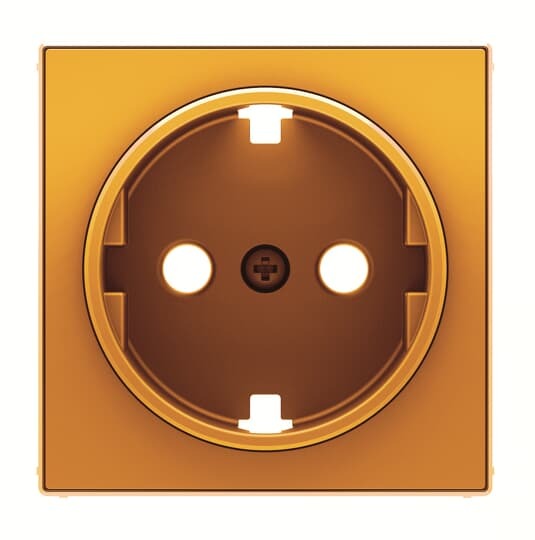 POKRYWA GNIAZDA SCHUKO, pomarańczowy