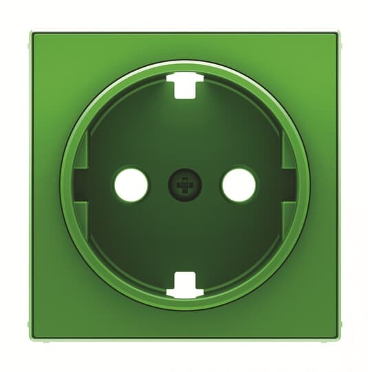 POKRYWA GNIAZDA SCHUKO, zielony
