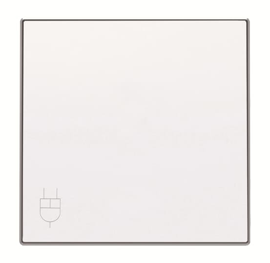 POKRYWA GNIAZDA SCHUKO Z KLAPKĄ, biały mat