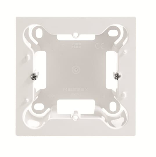 PUSZKA MONTAŻOWA 1-KROTNA, biały mat
