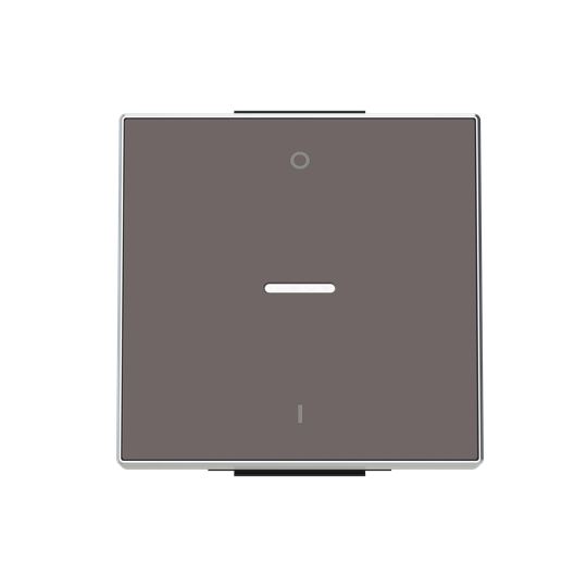 KLAWISZ Z OKIENKIEM I SYMBOLEM ON/OFF,1-, taupe