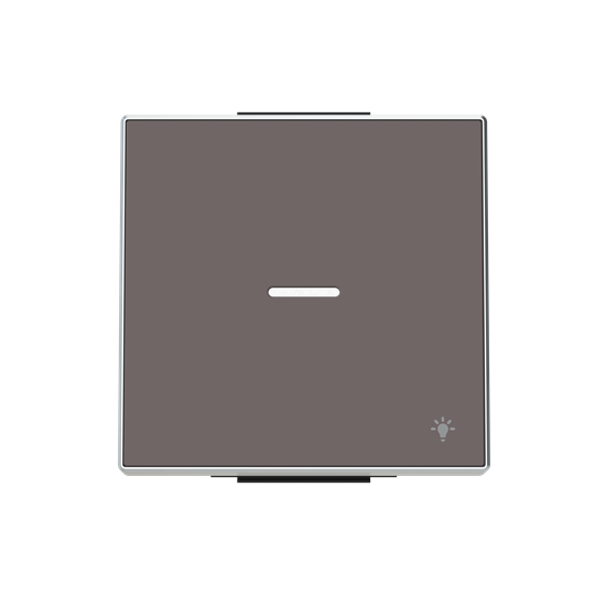 KLAWISZ Z OKIENKIEM I SYMBOLEM ŚWIATŁO,1, taupe