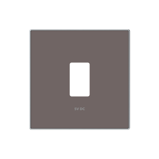 POKRYWA ŁADOWARKI USB Taupé, taupe