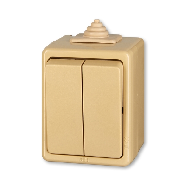 WYŁĄCZNIK ŚWIECZNIKOWY IP 44 -CLASSIC-BEŻOWY, Praktik, beżowy