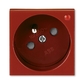 GNIAZDO 45 X 45 Z UZIEMIENIEM Z PRZESŁONAMI, Z OCHRONĄ PRZEPIĘCIOWĄ, OPTYCZNA SYGNALIZACJA AWARII Z PRZESŁONAMI, Z OCHRONĄ PRZEPIĘCIOWĄ, OPTYCZNA SYGNALIZACJA AWARII-PROFIL45-CZERWONY (RAL 3003), Profil 45, karmazynowy (ral 3003)
